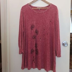 Lightweight Garment Dyed Tunic